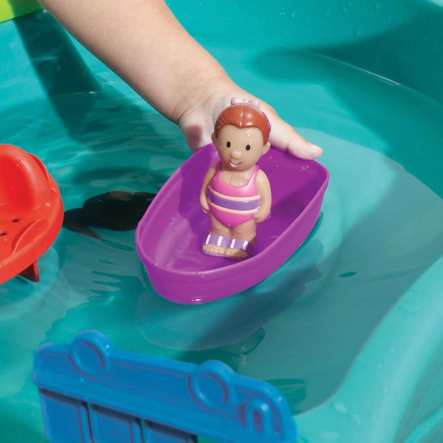image:imageStep 2 Spill amp Splash Seaway Water Table for Kids TwoTier Outdoor Kids Water Sensory Table with Umbrella Ages 15 Years Old 11 Piece Water Toy AccessoriesMulti