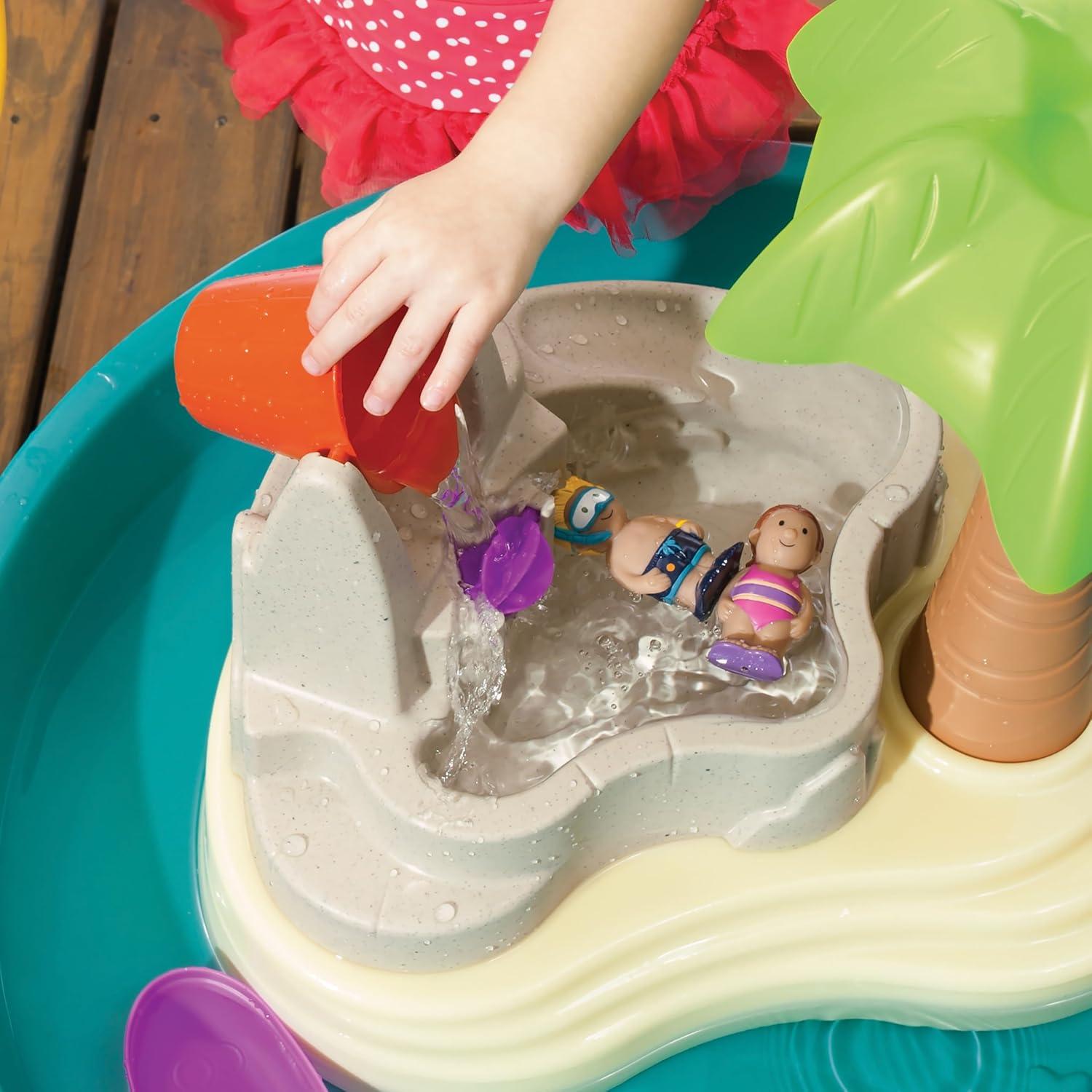 image:imageStep 2 Spill amp Splash Seaway Water Table for Kids TwoTier Outdoor Kids Water Sensory Table with Umbrella Ages 15 Years Old 11 Piece Water Toy AccessoriesMulti