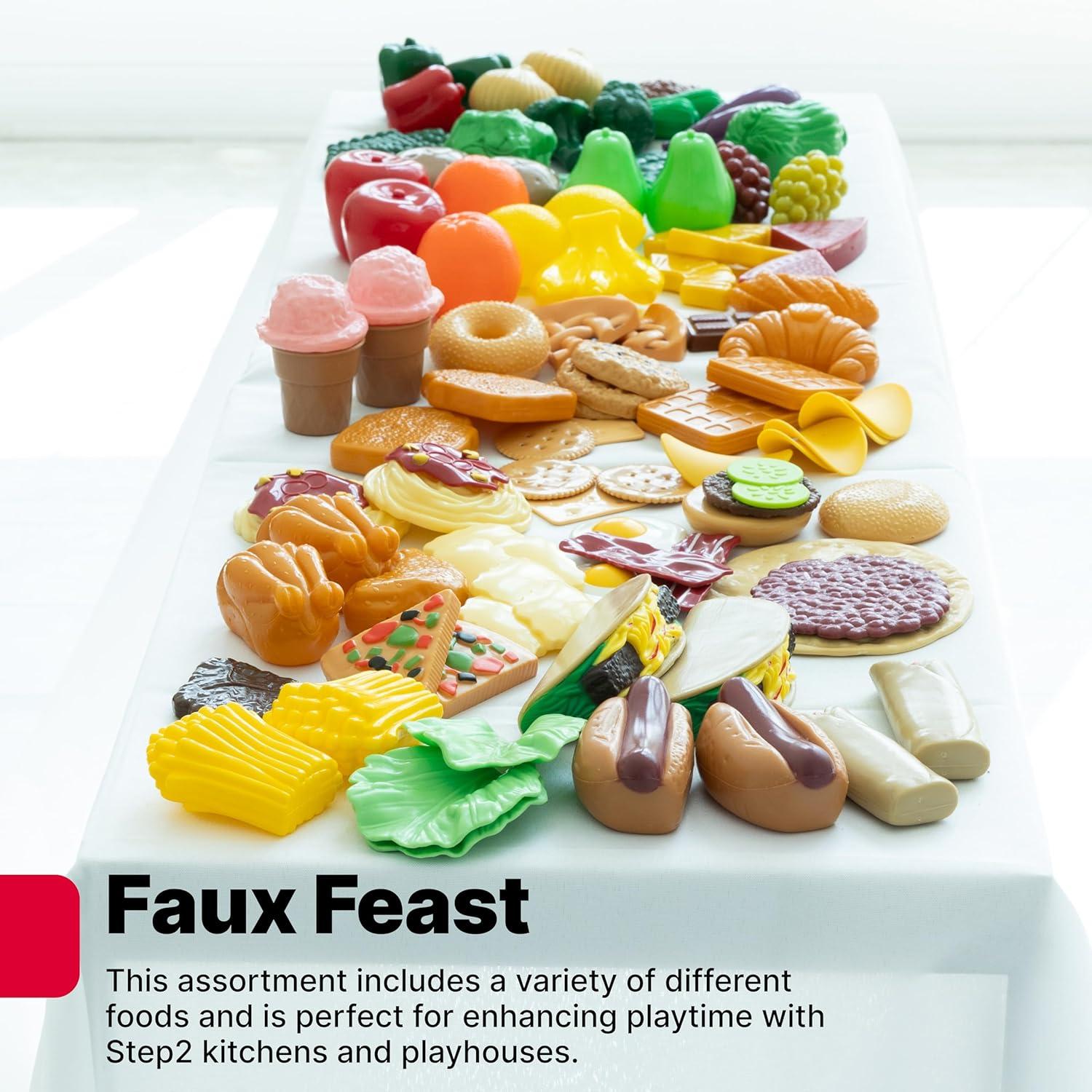 image:imageStep2 101Piece Play Food Assortment Pretend Kitchen Playset Vegetables Fruit Dessert For Toddlers Ages 26 Years