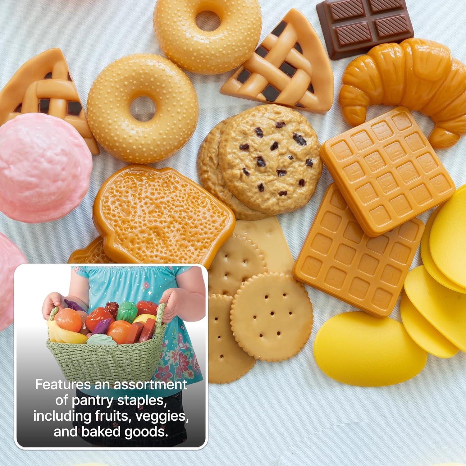 image:imageStep2 101Piece Play Food Assortment Pretend Kitchen Playset Vegetables Fruit Dessert For Toddlers Ages 26 Years