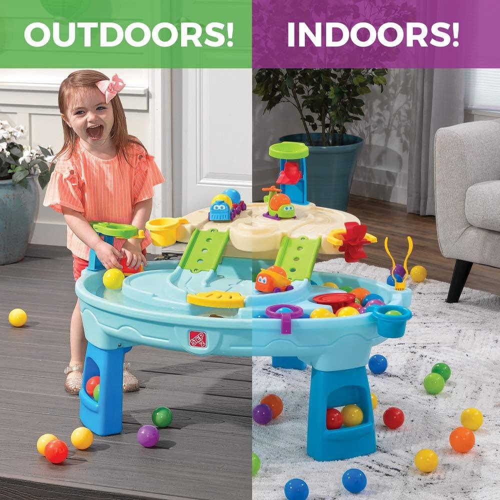 image:imageStep2 Ball Buddies Adventure Center Water Table for Kids Indoor and Outdoor Kids Water Sensory Table Pool Ages 15 Years Old 23 Piece Water Toy Accessories BlueTable