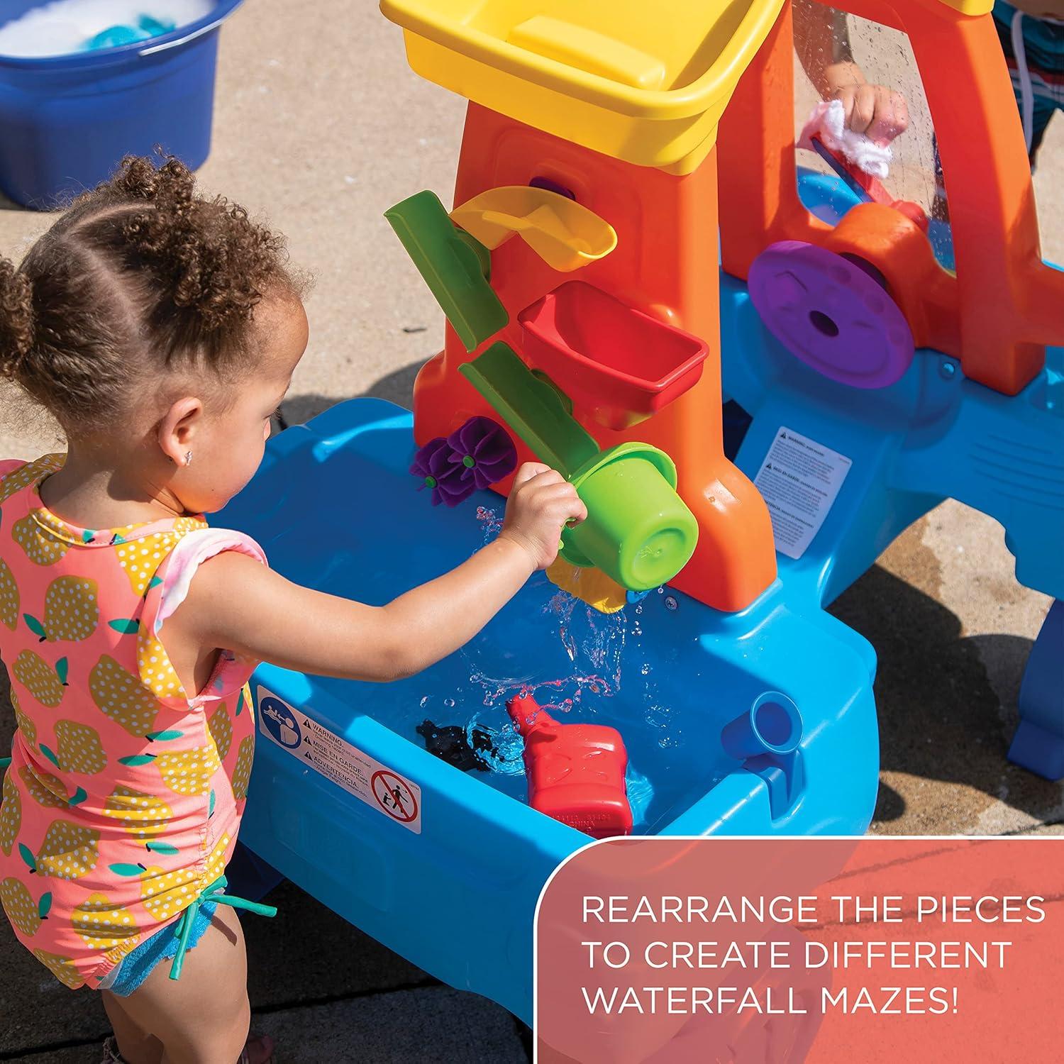 image:imageStep2 Car Wash Splash Center Kids Water Table amp Pretend Play Car Activity Sensory Playset Summer Outdoor Toys 13 Piece Water Toy Accessories For Toddlers 3 Years Old