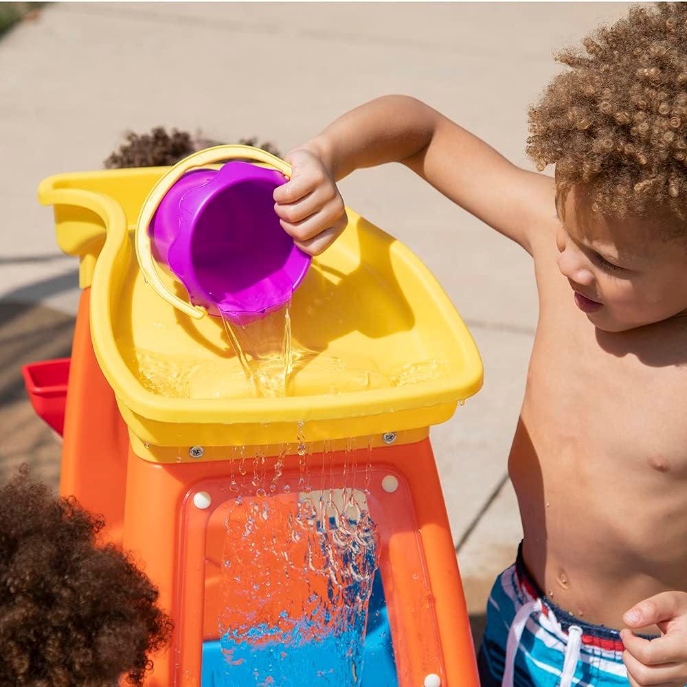 image:imageStep2 Car Wash Splash Center Kids Water Table amp Pretend Play Car Activity Sensory Playset Summer Outdoor Toys 13 Piece Water Toy Accessories For Toddlers 3 Years Old