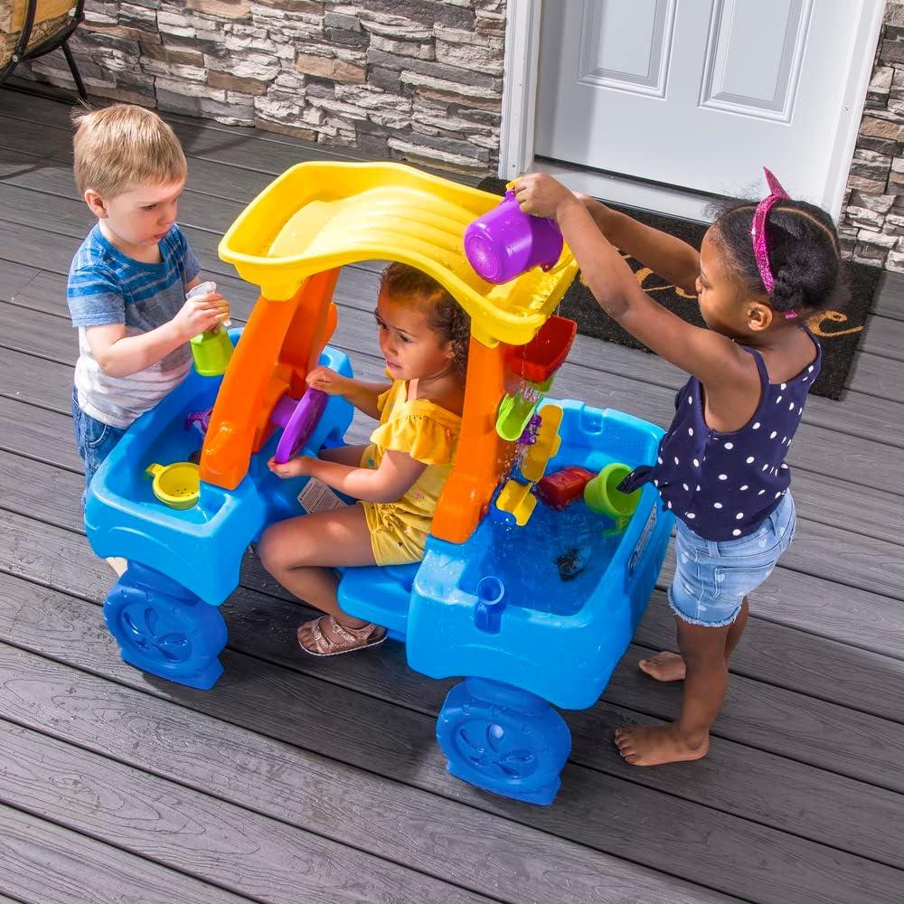 image:imageStep2 Car Wash Splash Center Kids Water Table amp Pretend Play Car Activity Sensory Playset Summer Outdoor Toys 13 Piece Water Toy Accessories For Toddlers 3 Years Old