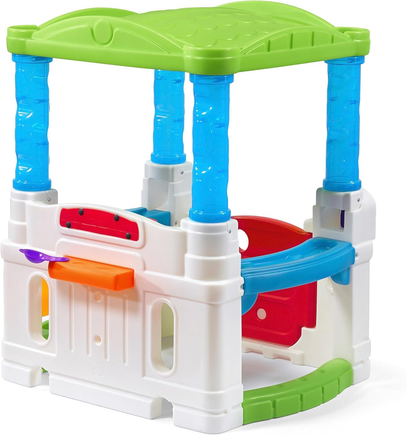 image:imageStep2 Crazy Maze Toddler Ball Pit Kids Playhouse IndoorOutdoor Playset Interactive Play with Sounds Includes 20 Colorful Balls Made of Durable Plastic For Toddlers 15 Years OldGreen Roof