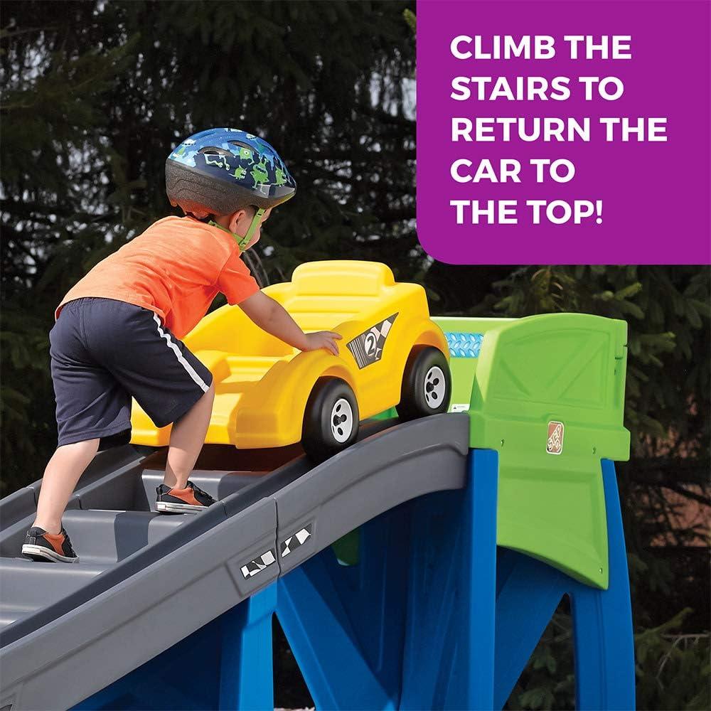 image:imageStep2 Extreme Coaster Kids Ride On Toy Push Car IndoorOutdoor Roller Coaster amp Playset Made of Durable Plastic Max Weight 80 lbs For Toddlers 3 Years OldCoaster