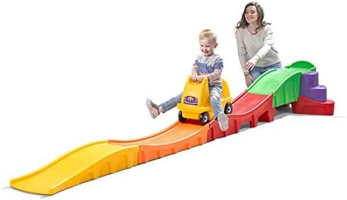 image:imageStep2 Farther amp Faster Coaster Track Expansion Pack Extra 3 Feet Kids Ride On Toy Roller Coaster Track Push Car IndoorOutdoor Playset Made of Durable Plastic For Toddlers 25 Years OldFirst Edition