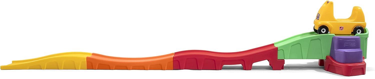 image:imageStep2 Farther amp Faster Coaster Track Expansion Pack Extra 3 Feet Kids Ride On Toy Roller Coaster Track Push Car IndoorOutdoor Playset Made of Durable Plastic For Toddlers 25 Years OldFirst Edition