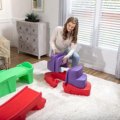 image:imageStep2 Farther amp Faster Coaster Track Expansion Pack Extra 3 Feet Kids Ride On Toy Roller Coaster Track Push Car IndoorOutdoor Playset Made of Durable Plastic For Toddlers 25 Years OldFirst Edition