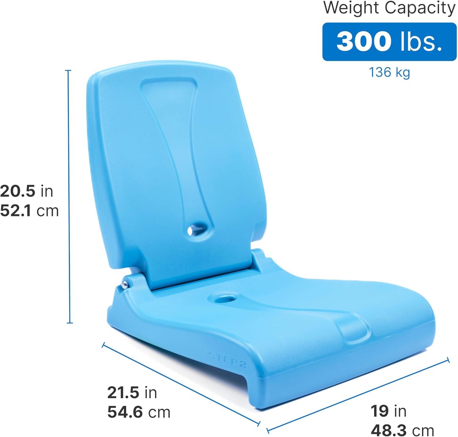 image:imageStep2 Folding Flip Seat Lightweight Portable Outdoor Chair for Poolside Camping Beach Boats Tailgates Durable Ground Chair with Back Support for Adults Bright PinkCapri