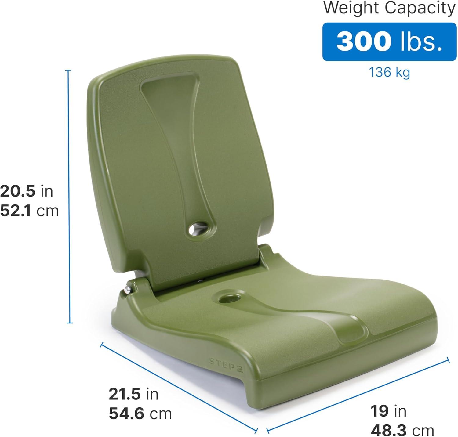 image:imageStep2 Folding Flip Seat Lightweight Portable Outdoor Chair for Poolside Camping Beach Boats Tailgates Durable Ground Chair with Back Support for Adults Bright PinkOlive