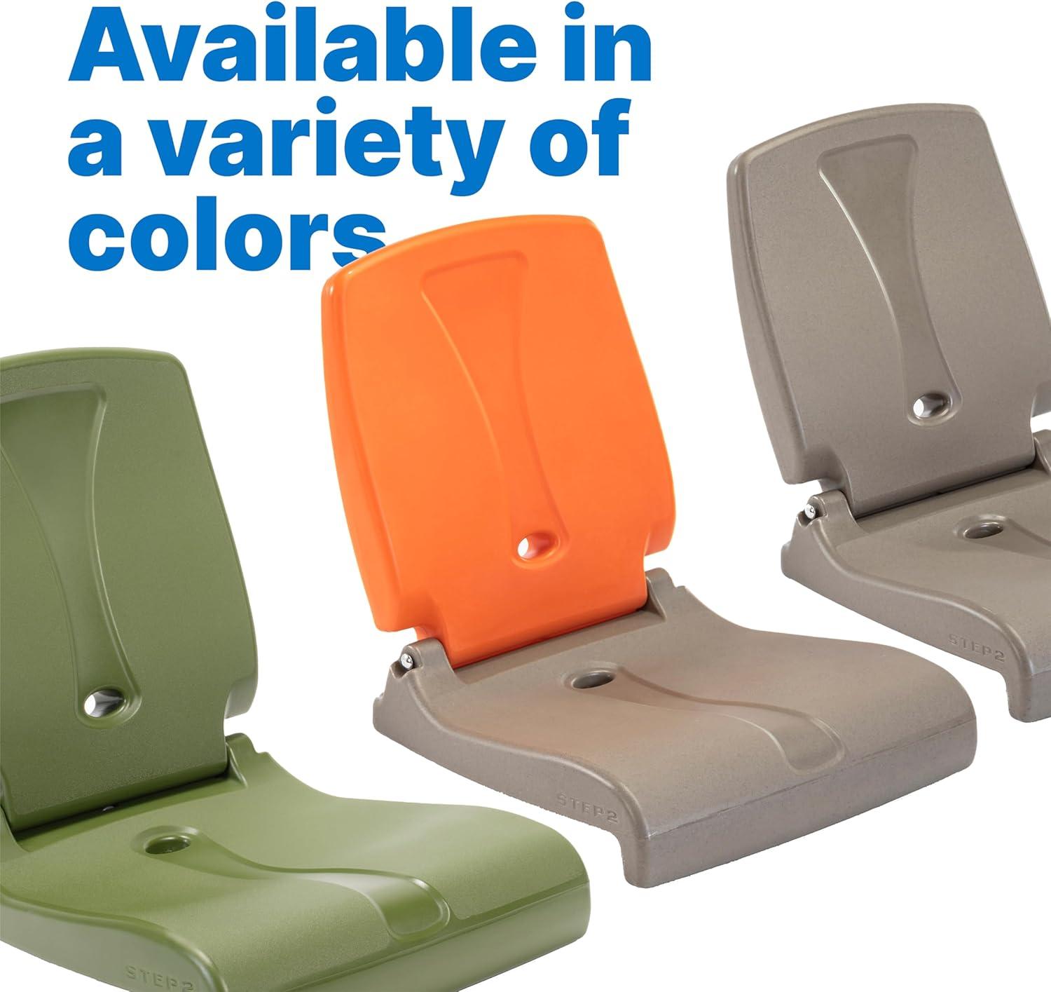 image:imageStep2 Folding Flip Seat Lightweight Portable Outdoor Chair for Poolside Camping Beach Boats Tailgates Durable Ground Chair with Back Support for Adults Bright PinkOlive