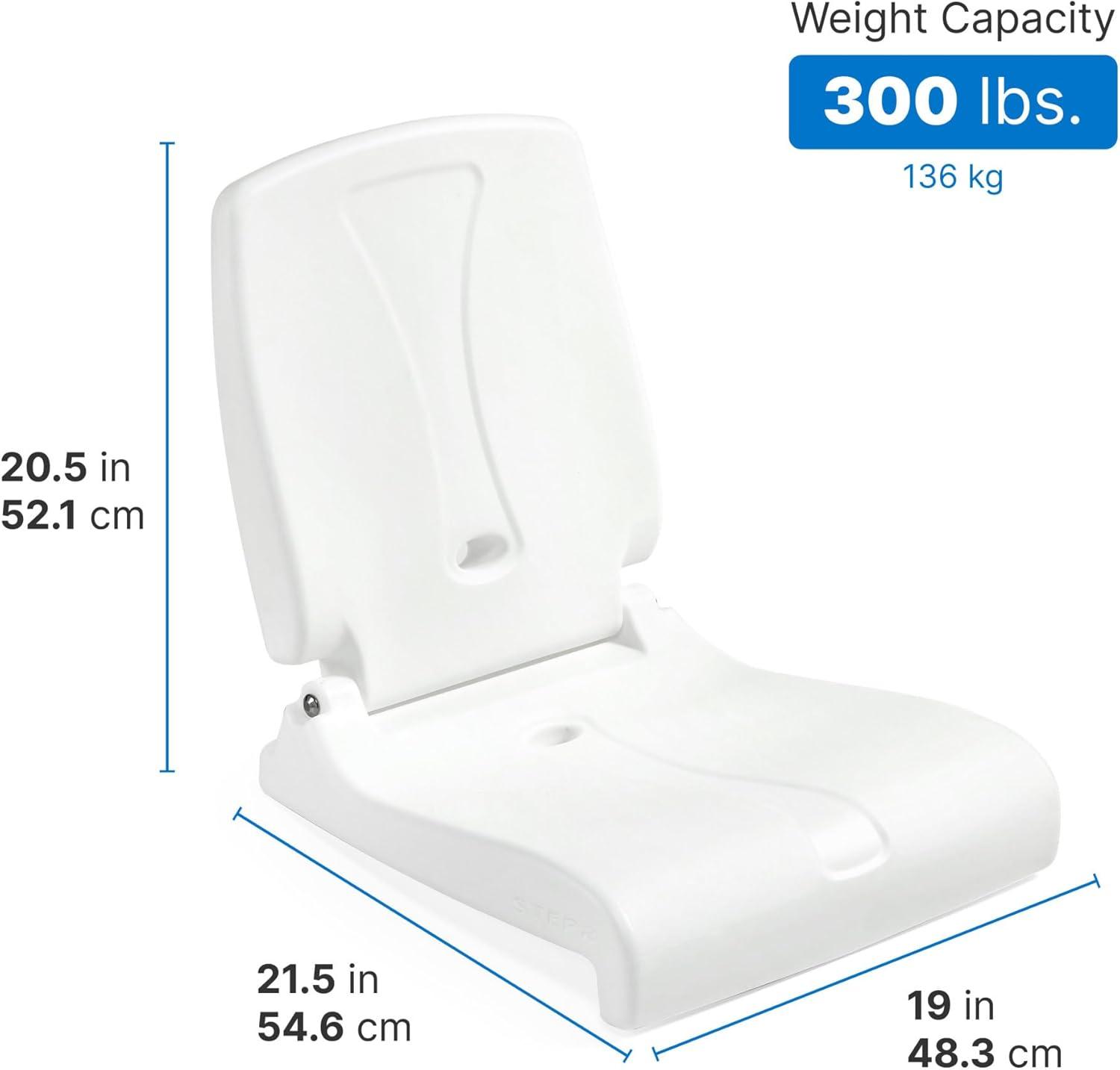 image:imageStep2 Folding Flip Seat Lightweight Portable Outdoor Chair for Poolside Camping Beach Boats Tailgates Durable Ground Chair with Back Support for Adults Bright PinkWhite
