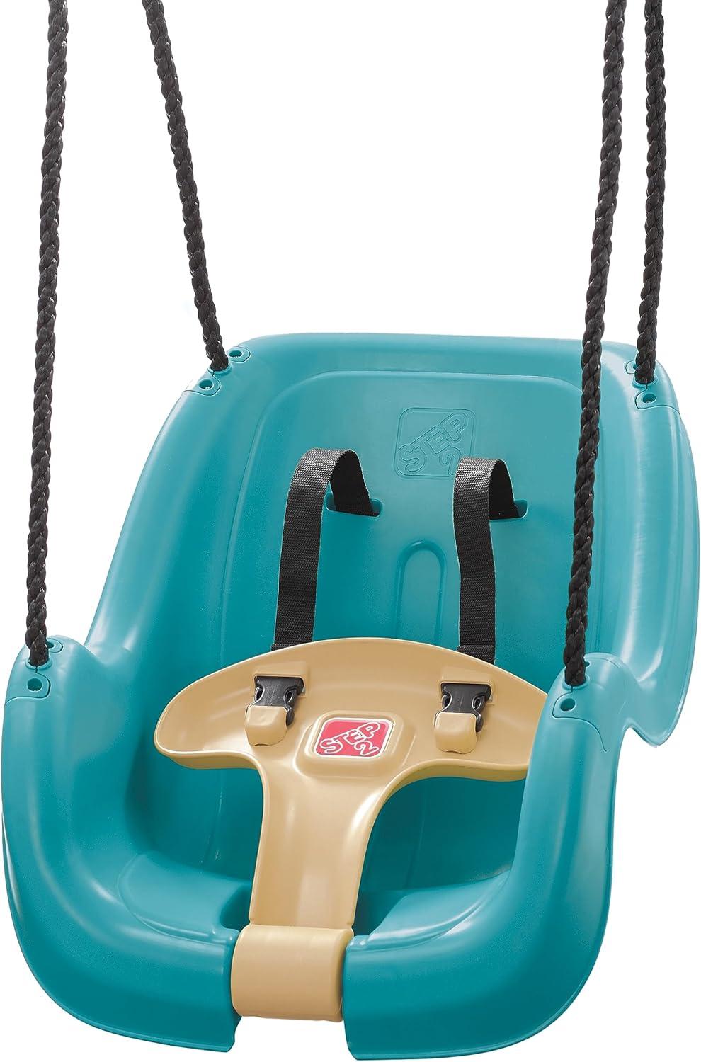 image:imageStep2 Infant to Toddler Swing Baby Outdoor Swing Backyard Bucket Style Swing Seat Secure Harness Outside WeatherResistant Rope Attach to Playset For Toddlers 9 Months 3 Years Old