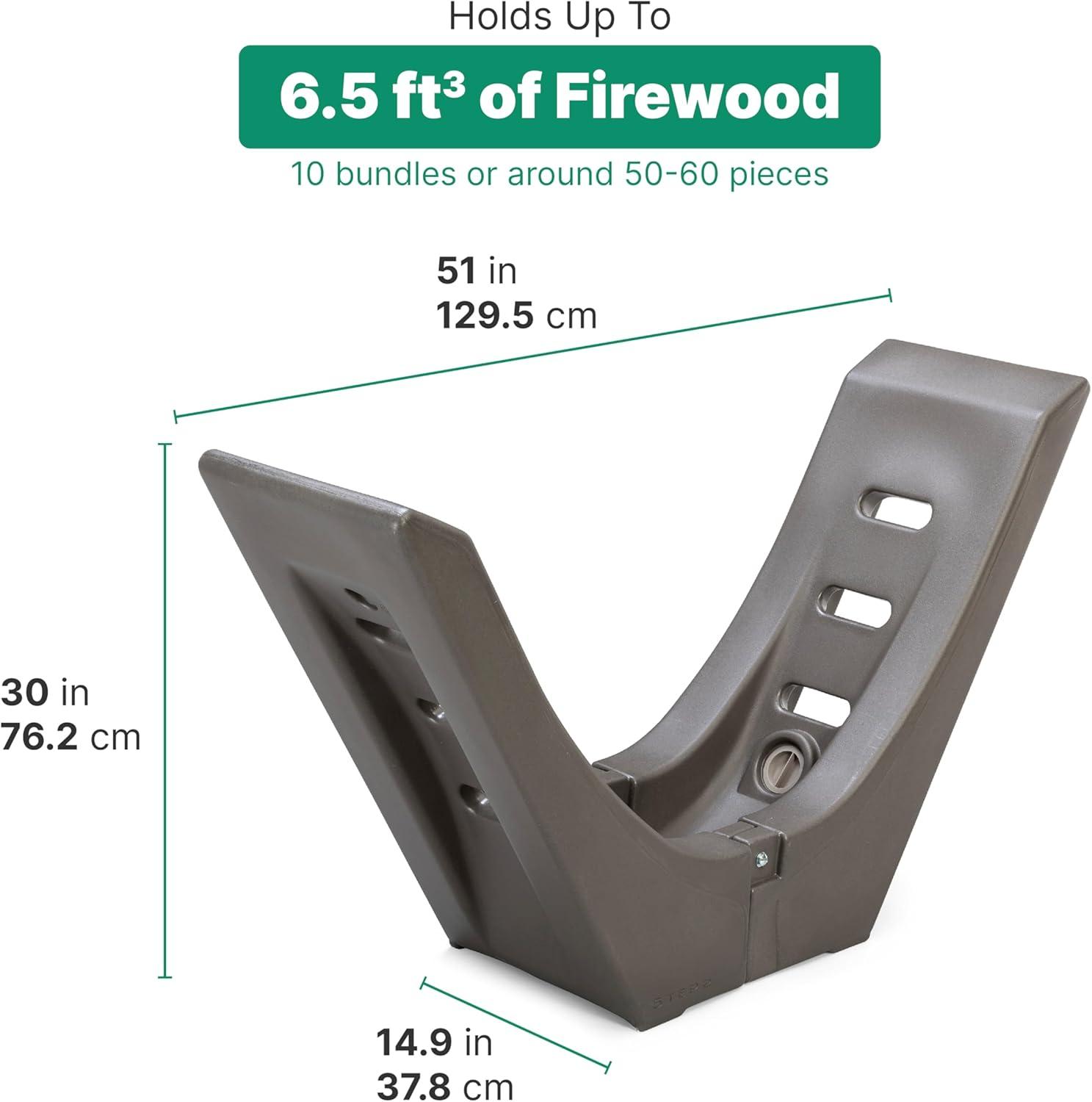 image:imageStep2 Longhorn Firewood Rack Firewood Nest Log Holder for Outdoor or Indoor Use Ideal and Elegant Wood Storage Solution for Fire Pits Fireplaces Wood Burning Stoves and More Easy Assembly