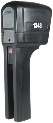image:imageStep2 MailMaster Plus Mailbox Easy to Install Newspaper Holder HeavyDuty Plastic Weather Resistant Stone GrayBlack