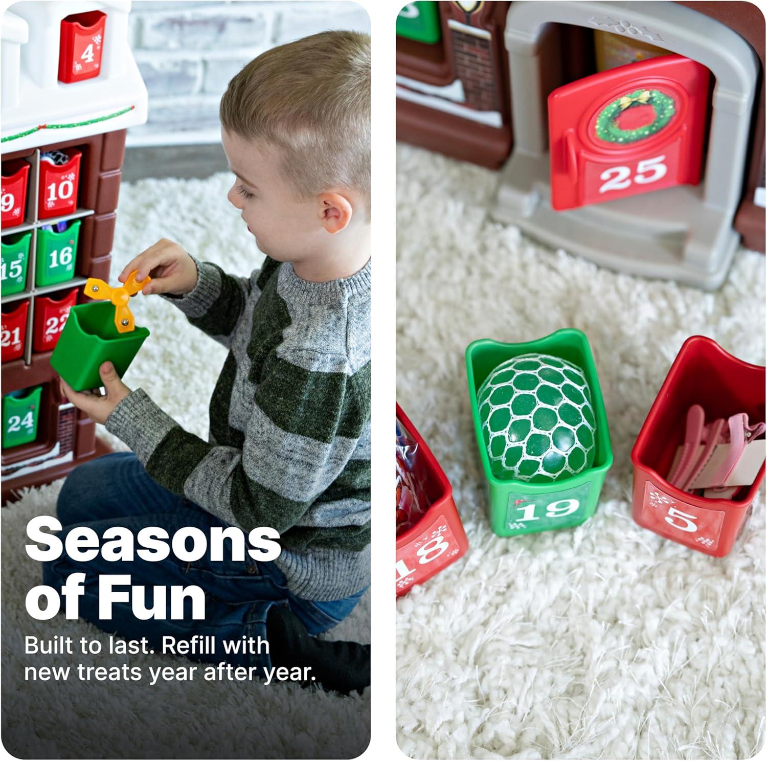 image:imageStep2 My First Advent Calendar Kids Interactive Christmas Toy Includes 25 Toy Refillable Bins Hide Surprises for Holiday Excitement Made of Durable Plastic for Toddlers 15 Years Old