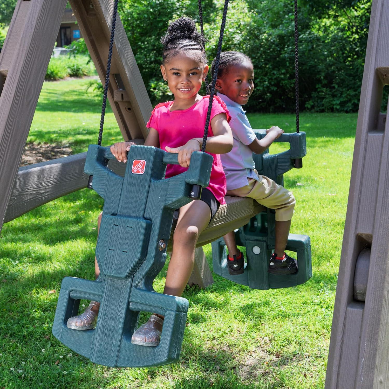 image:imageStep2 Naturally Playful Adventure Lodge Swing Set and Play CenterWith Glider Extension