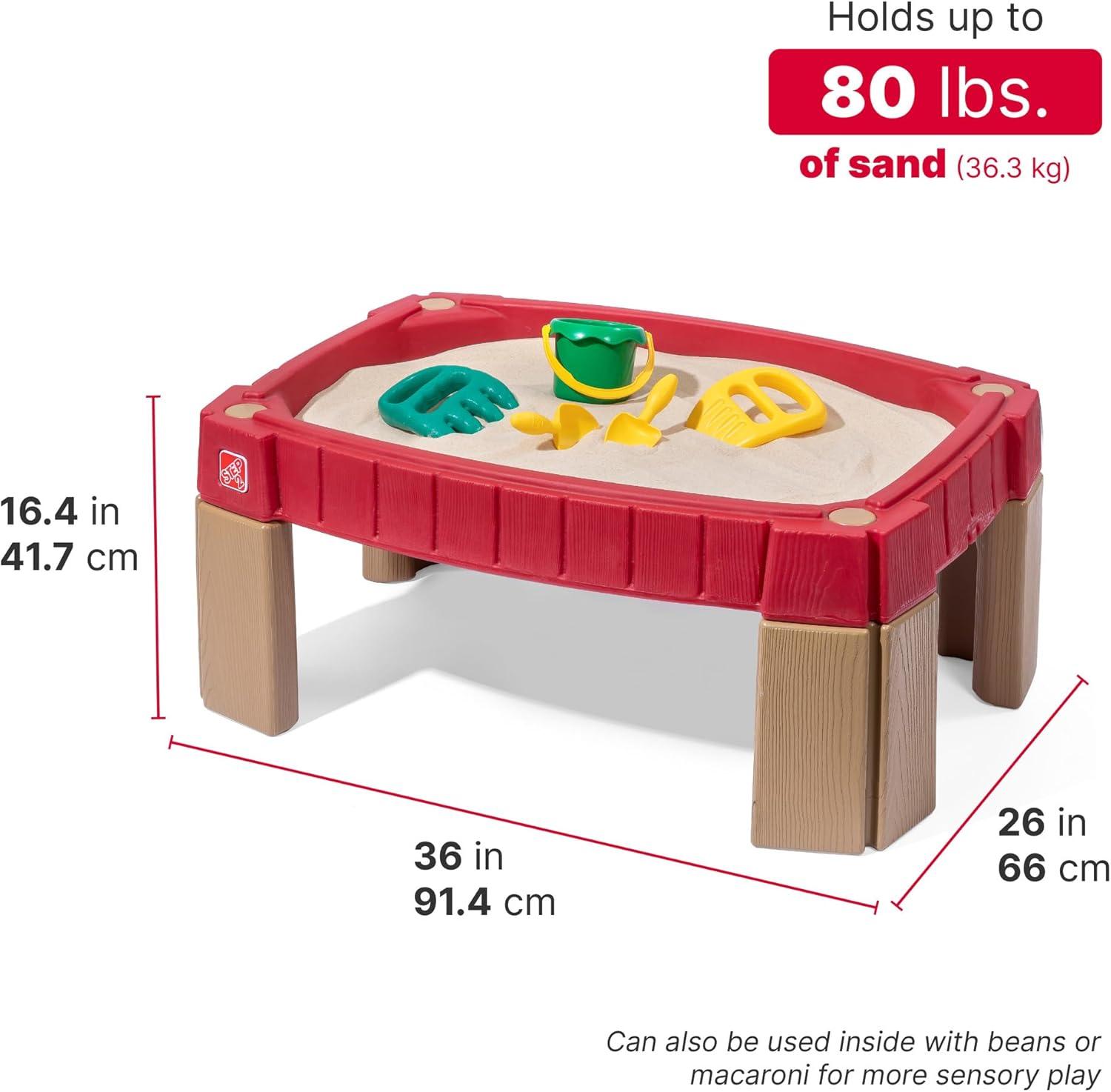 image:imageStep2 Naturally Playful Sand Table Kids Sand Activity Sensory Table 5 Piece Accessory Kit Toddler Summer Outdoor Toys 2 Years Old