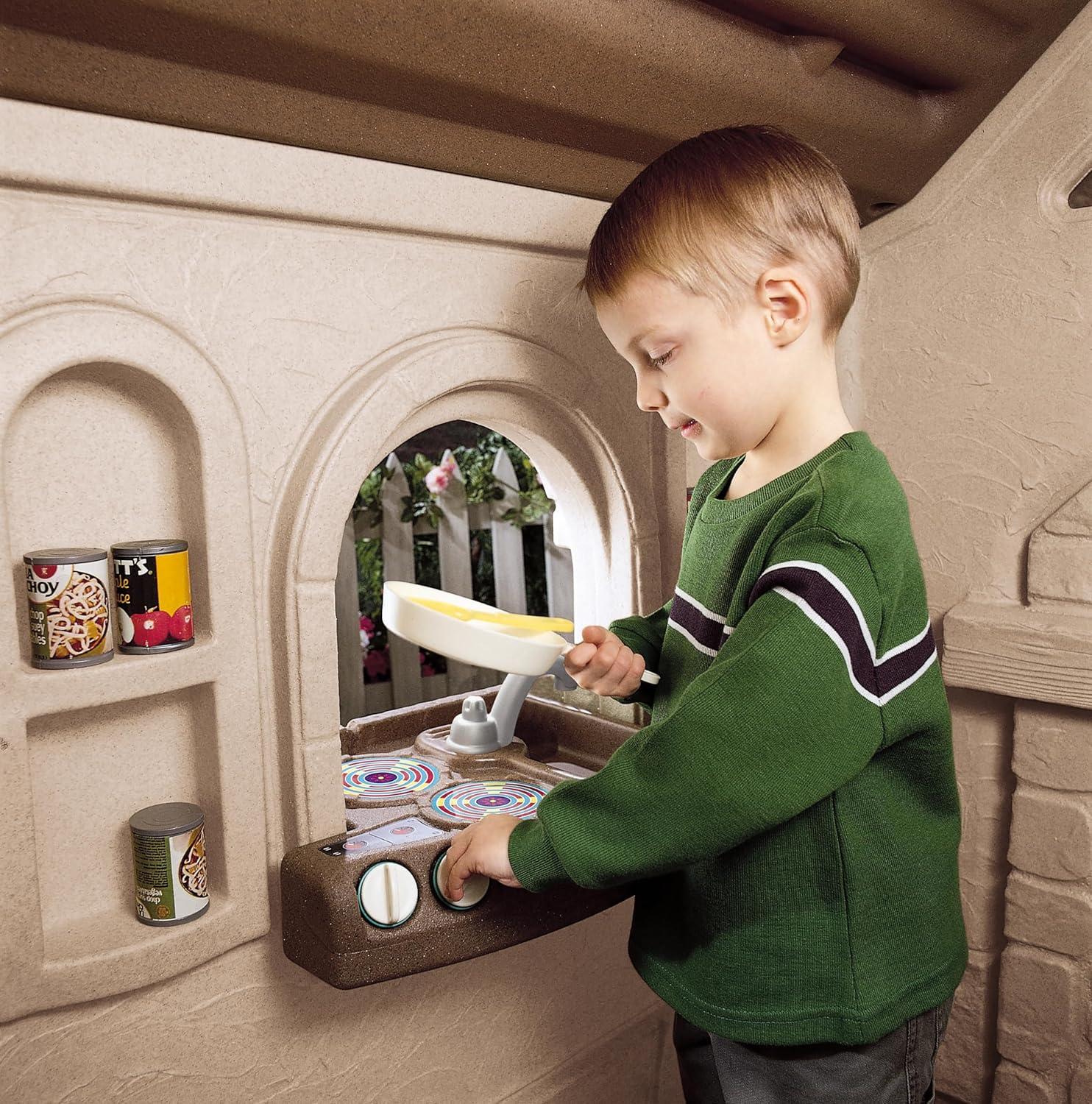 image:imageStep2 Naturally Playful Storybook Cottage Kids Playhouse IndoorOutdoor Playset Interactive Play with Sounds Made of Durable Plastic For Toddlers 15 Years Old