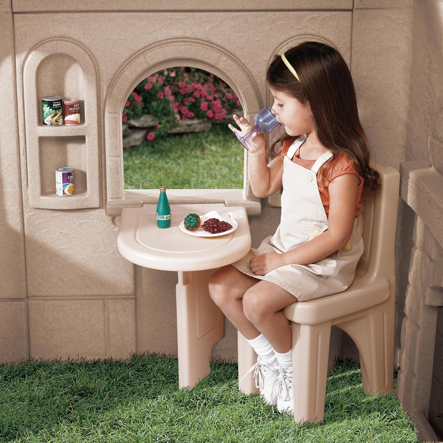 image:imageStep2 Naturally Playful Storybook Cottage Kids Playhouse IndoorOutdoor Playset Interactive Play with Sounds Made of Durable Plastic For Toddlers 15 Years Old
