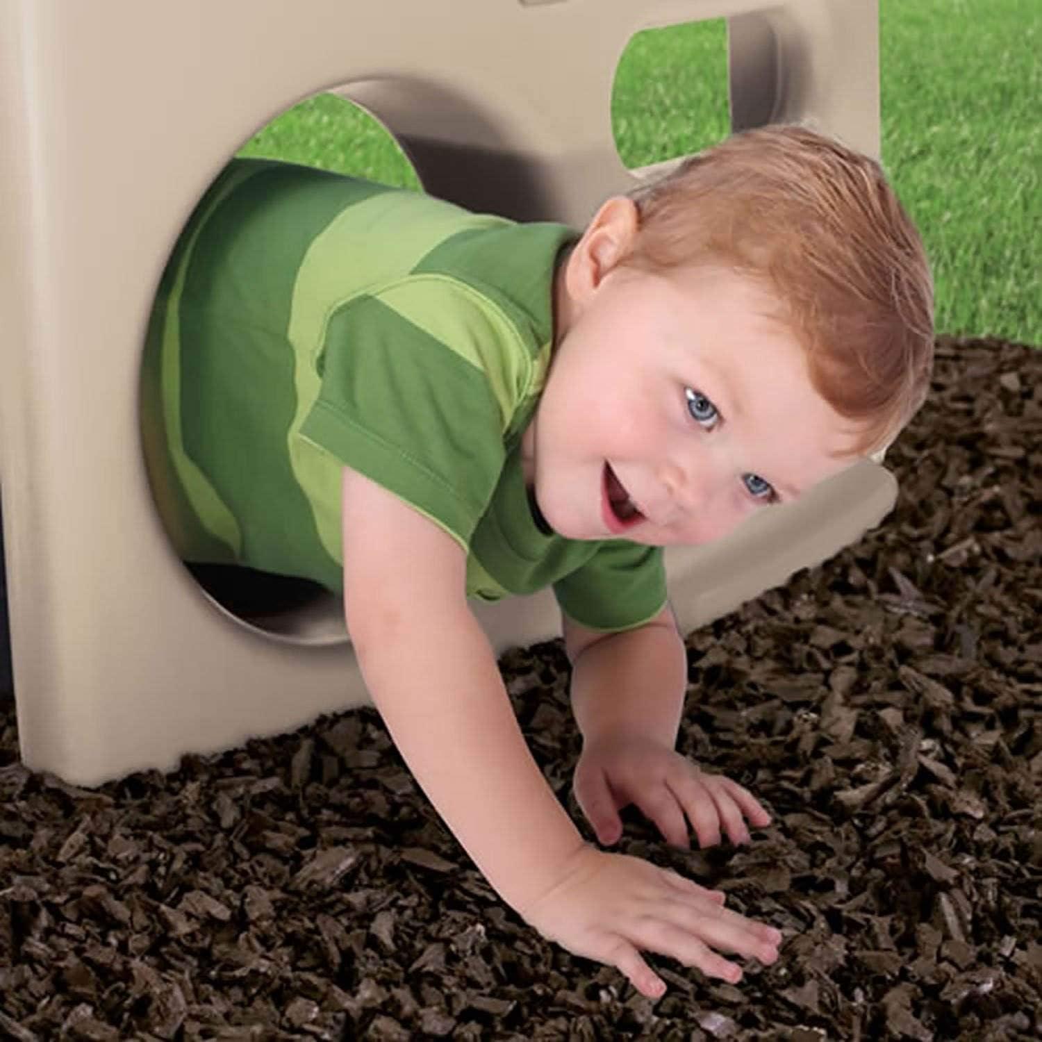 image:imageStep2 Panda Climber Outdoor Toddler Activity Playset TanRedYellowBlue