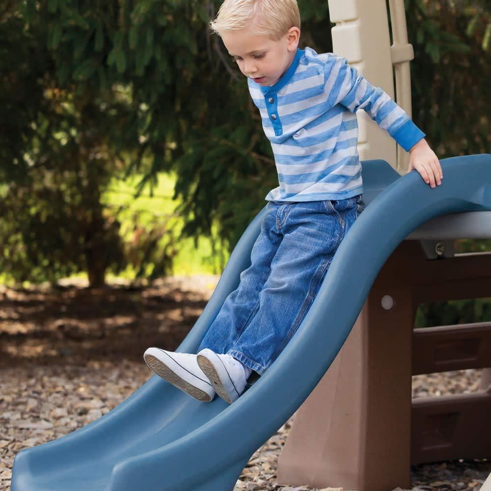 image:imageStep2 Play Up Gym Set for Kids Outdoor Swing Set Backyard Slide Swings Playhouse amp Crawl Space Two Tier Easy Set Up Toddlers Ages 36 Years OldSwing Set