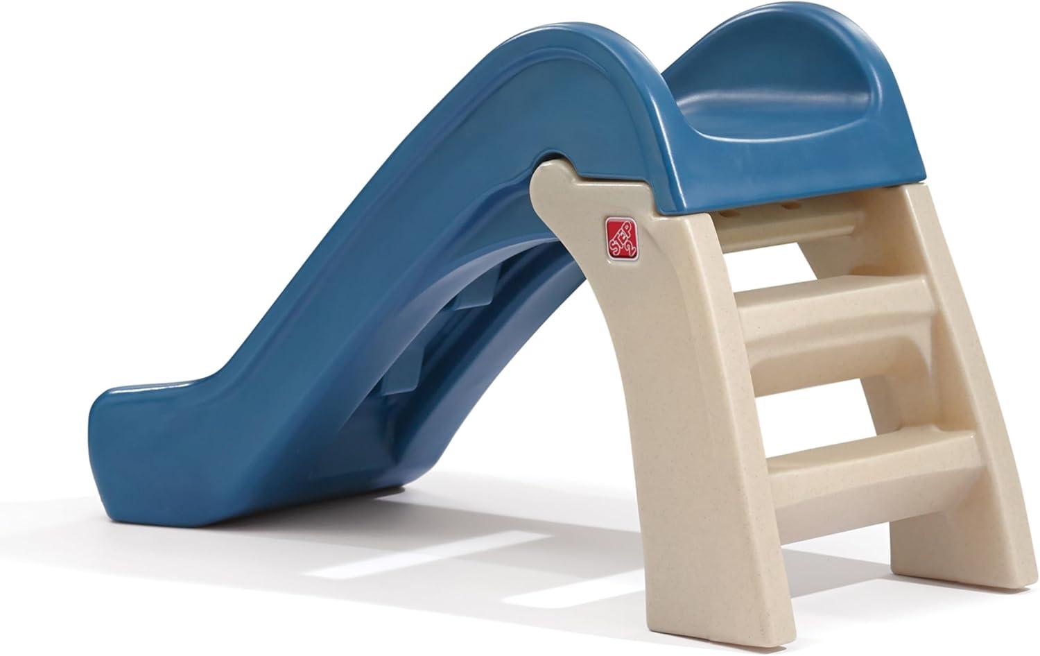 image:imageStep2 Play amp Fold Junior Slide Kids IndoorOutdoor Play Slide Backyard Playground Set Easy Grip Wide Ladder Outside Jungle Gym For Toddlers 154 Years Old