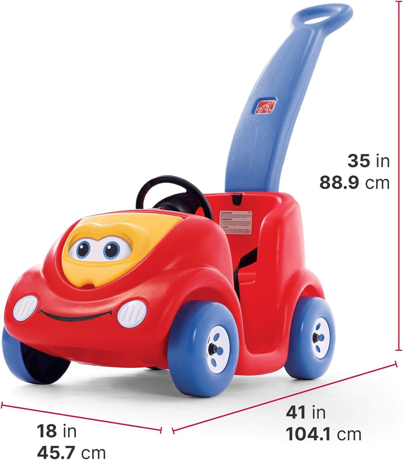image:imageStep2 Push Around Buggy Kids Push Car Ride On Car with Seat Belt and Horn Toddlers Ages 18 Months 3 Years Old Max Weight 50 lbs Easy Storage Ideal Stroller Substitute RedRed