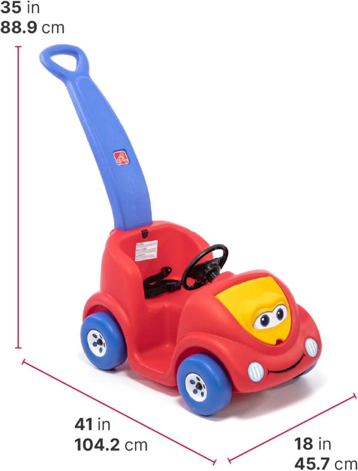 image:imageStep2 Push Around Buggy Kids Push Car Ride On Car with Seat Belt and Horn Toddlers Ages 18 Months 3 Years Old Max Weight 50 lbs Easy Storage Ideal Stroller Substitute RedRed