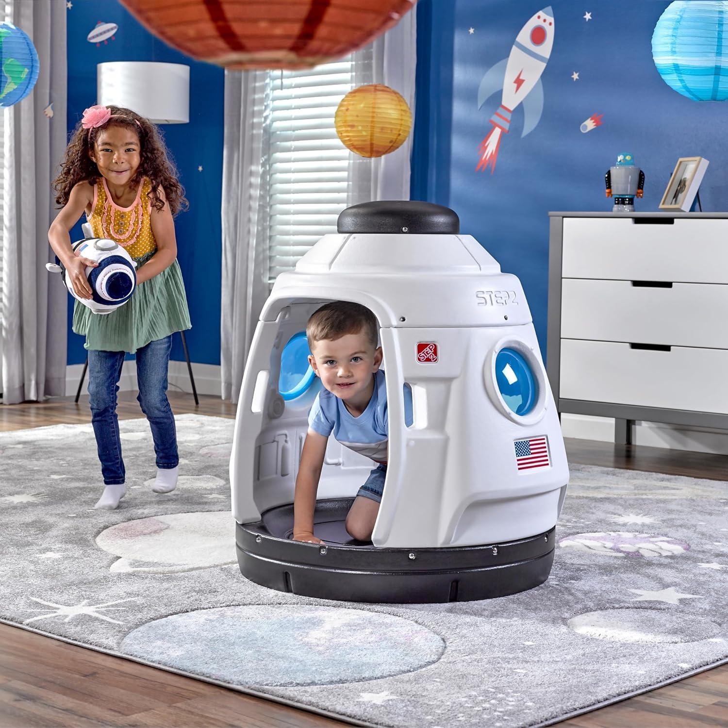 image:imageStep2 Space Capsule Swing Kids IndoorOutdoor Swing or Playhouse Backyard Playground Set Attach to Playset or Tree for Children 38 Years Old
