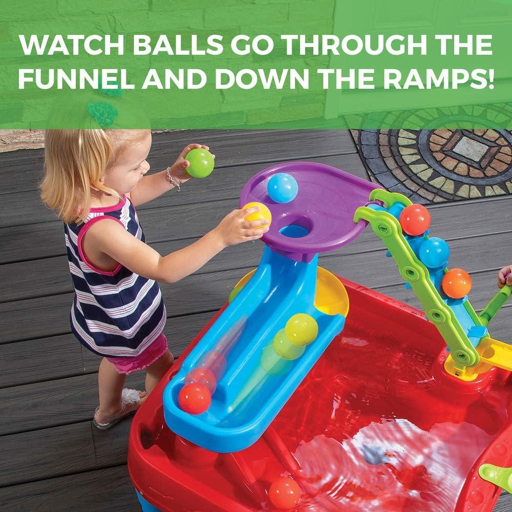 image:imageStep2 Stem Discovery Ball Table Kids Water Table Activity Sensory Playset Summer Outdoor Toys 13 Piece Water Toy Accessories For Toddlers 2 Years Old