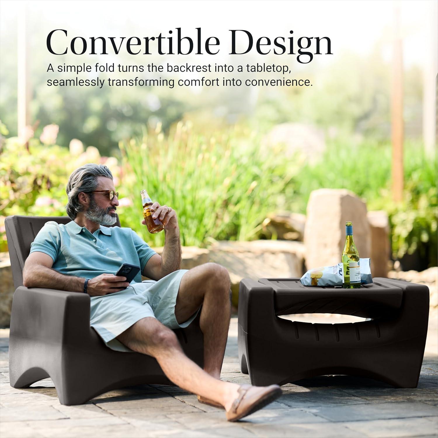image:imageStep2 Switchback Chair Adirondack Chair for Patio Porch Pool Fire Pit Durable Outdoor Patio Chair with Back Support for Adults Dark Cedar
