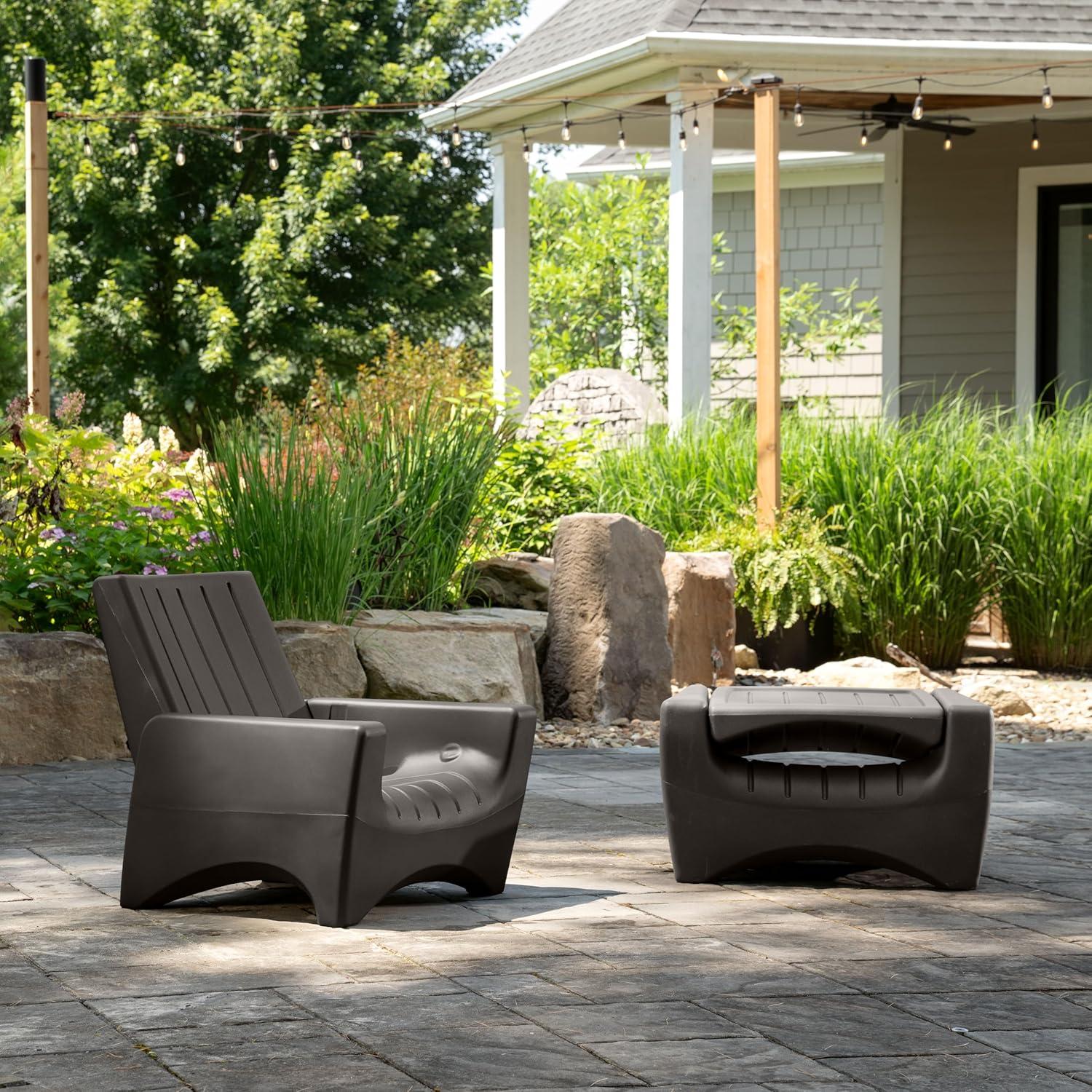 image:imageStep2 Switchback Chair Adirondack Chair for Patio Porch Pool Fire Pit Durable Outdoor Patio Chair with Back Support for Adults Dark Cedar