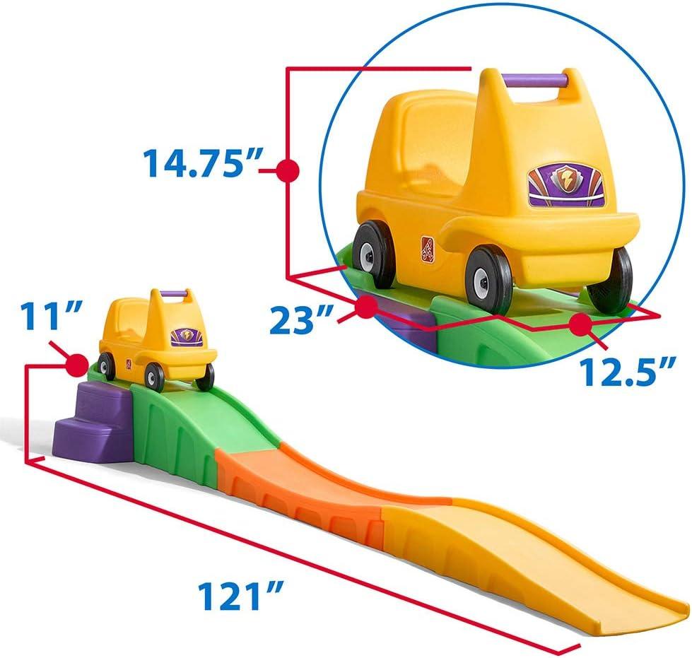 image:imageStep2 Up amp Down Roller Coaster Kids Ride On Toy Push Car IndoorOutdoor Playset Made of Durable Plastic Max Weight 50 lbs for Toddlers 25 Years Old Gray amp BlueMulticolor 2