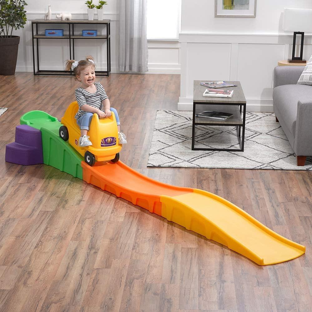 image:imageStep2 Up amp Down Roller Coaster Kids Ride On Toy Push Car IndoorOutdoor Playset Made of Durable Plastic Max Weight 50 lbs for Toddlers 25 Years Old Gray amp BlueMulticolor 2
