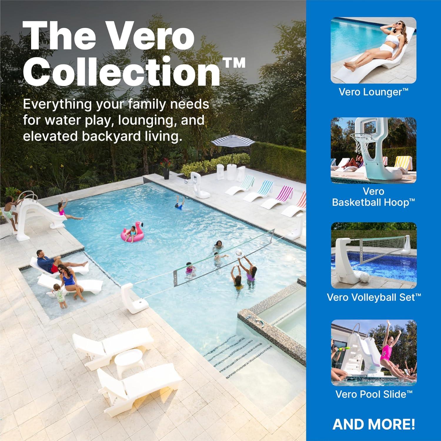image:imageStep2 Vero Poolside Organizer OutdoorIndoor Waterproof Patio Furniture Pool amp Toy Storage Made of Durable Plastic White