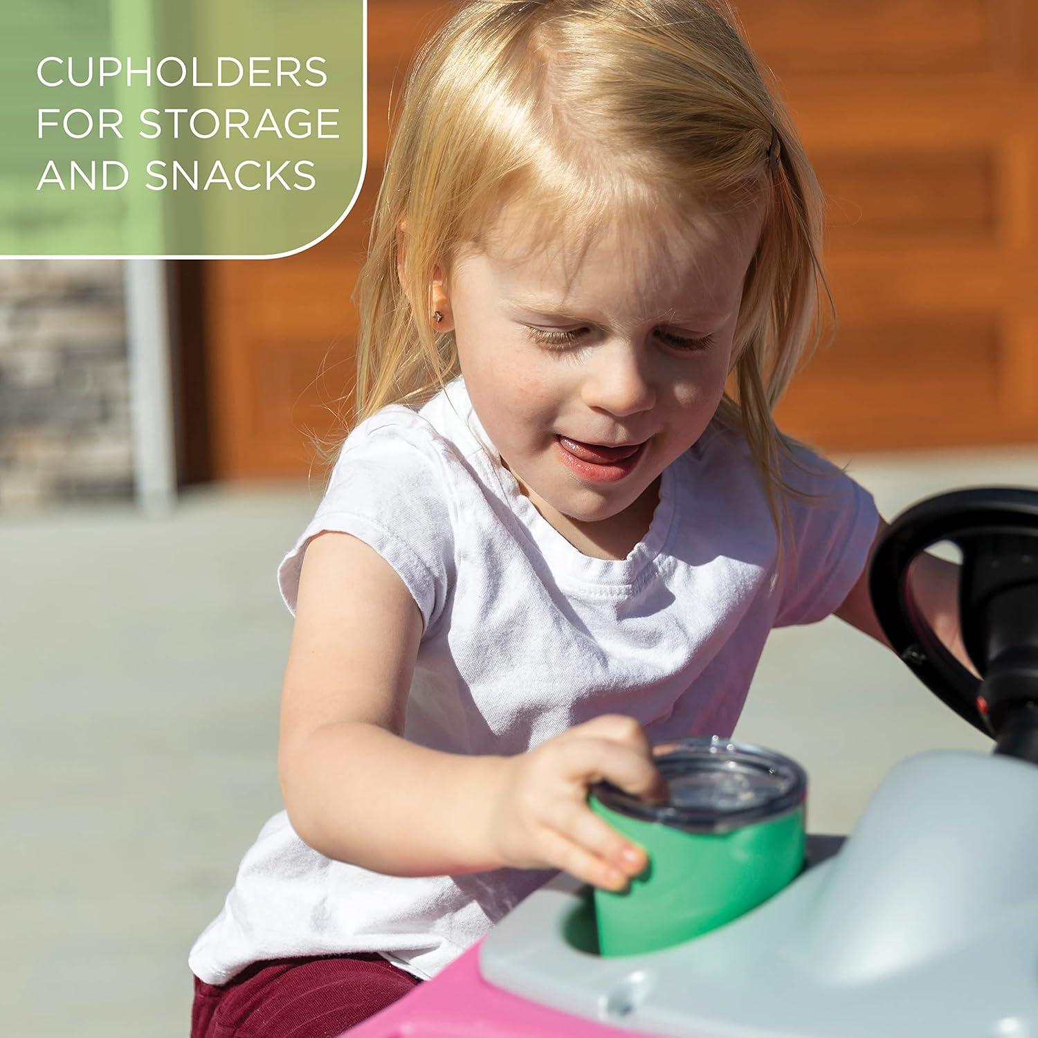 image:imageStep2 Whisper Ride II Kids Push Car RideOn Car with Seat Belt and Horn Toddlers and Preschoolers Ages 18 Months4 Years Max Weight 50 lbs Quick Fold Handle Stroller Alternative BluePink