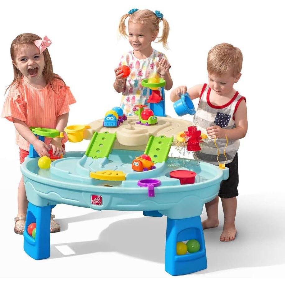 image:imageStep2 Ball Buddies Adventure Center Water Table for Kids Indoor and Outdoor Kids Water Sensory Table Pool Ages 15 Years Old 23 Piece Water Toy Accessories BlueTable