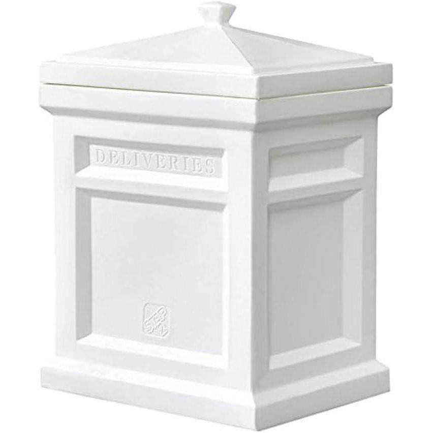 image:imageStep2 Express Package Delivery Box Weather Resistant Large Outdoor Parcel Storage Made of Durable Plastic No Installation Secures Packages BlackWhite
