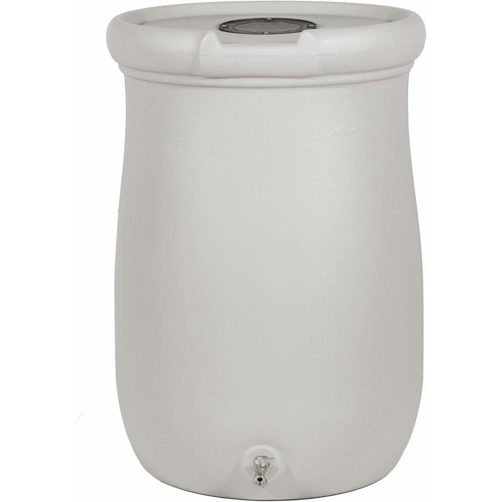 image:imageStep2 Fernway Rain Barrel Outdoor Water Conservation Container Holds 50 Gallons Gray