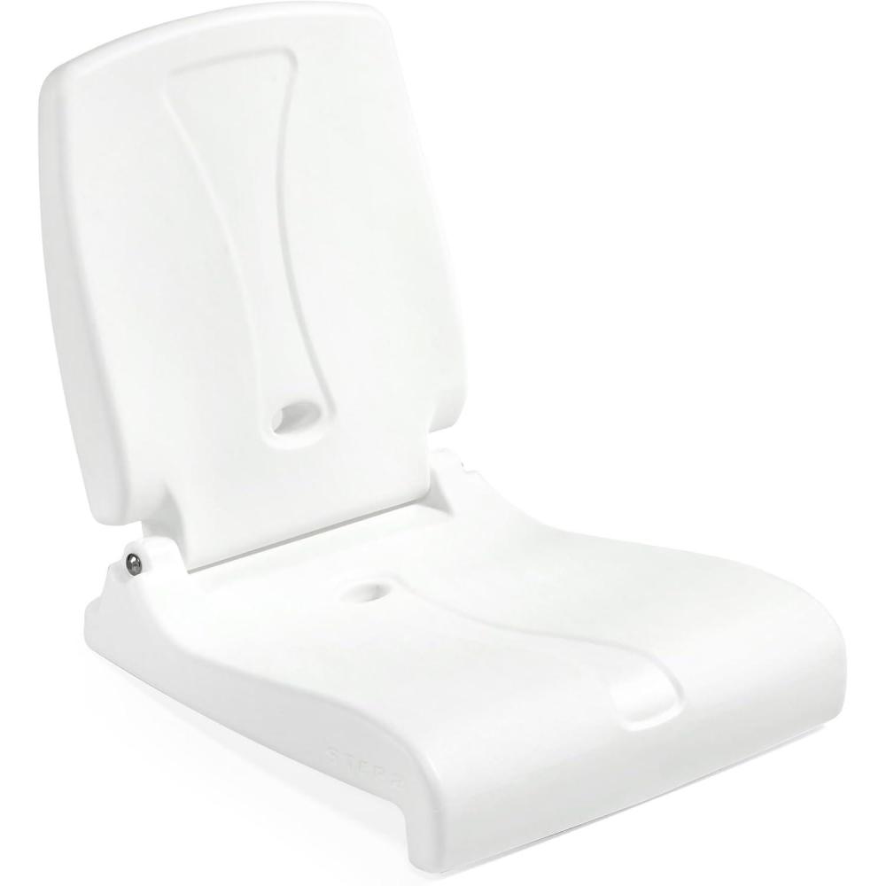 image:imageStep2 Folding Flip Seat Lightweight Portable Outdoor Chair for Poolside Camping Beach Boats Tailgates Durable Ground Chair with Back Support for Adults Bright PinkWhite