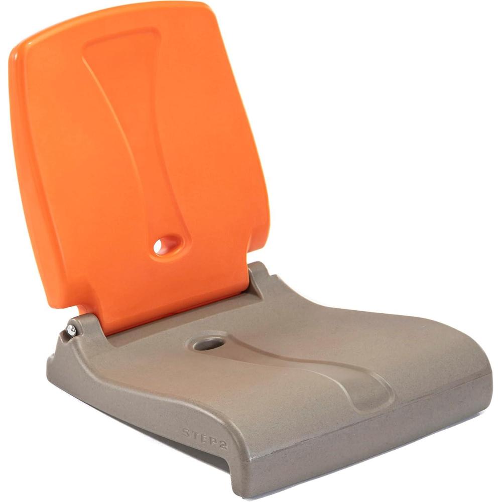 image:imageStep2 Folding Flip Seat Lightweight Portable Outdoor Chair for Poolside Camping Beach Boats Tailgates Durable Ground Chair with Back Support for Adults Bright PinkBrown Orange
