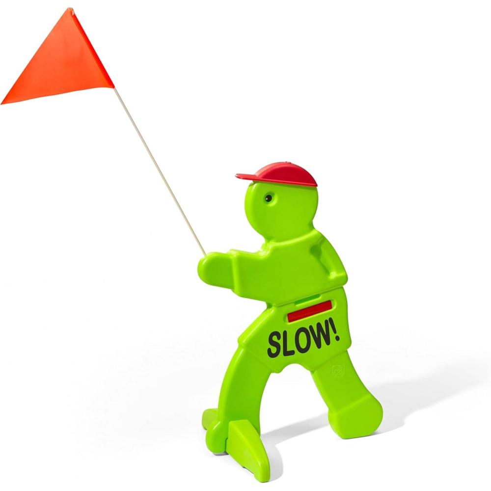 image:imageStep2 Kid Alert Street Safety Sign Kids at Play Signage for Neighborhood Safety 32Inch Tall Reflective Caution Sign with Warning Flag