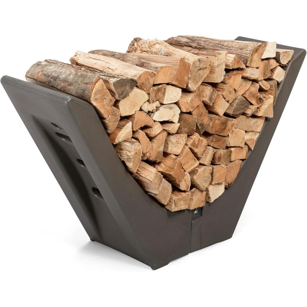 image:imageStep2 Longhorn Firewood Rack Firewood Nest Log Holder for Outdoor or Indoor Use Ideal and Elegant Wood Storage Solution for Fire Pits Fireplaces Wood Burning Stoves and More Easy Assembly