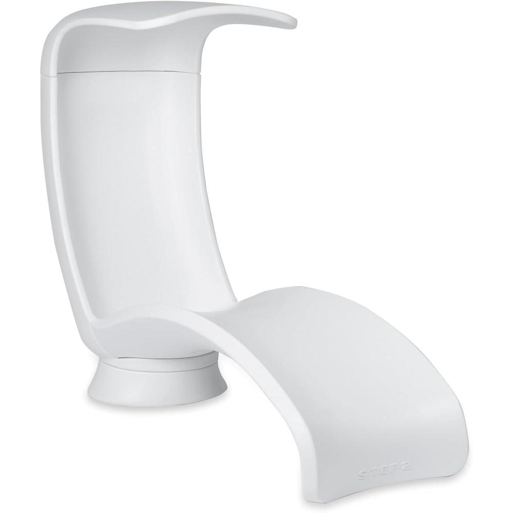 image:imageStep2 Mondello Lounger with Removable Shade Stylish Poolside Lounger FadeResistant Waterproof Patio Furniture for Sun Shelf Use in Pools up to 15Inches of Water Weighted White