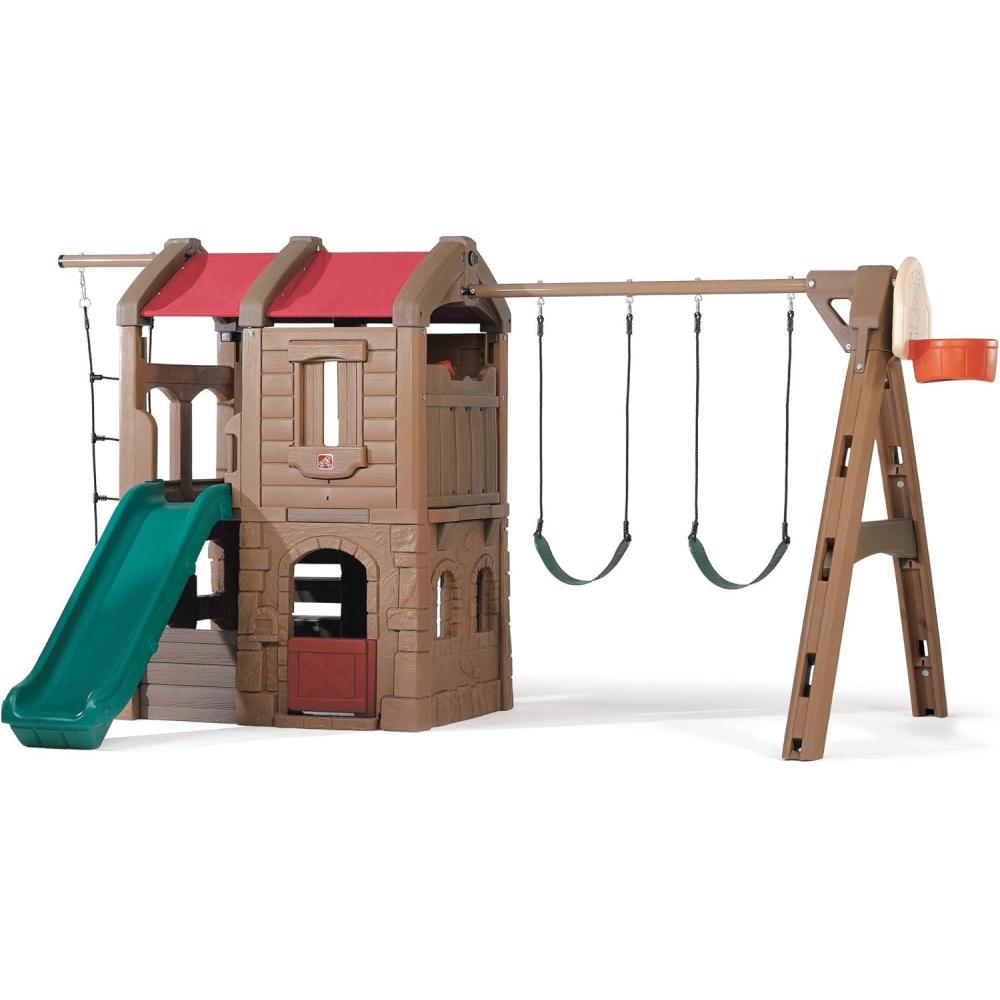 image:imageStep2 Naturally Playful Adventure Lodge Swing Set and Play CenterWithout Glider