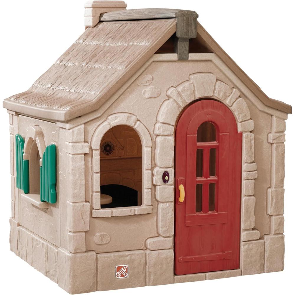 image:imageStep2 Naturally Playful Storybook Cottage Kids Playhouse IndoorOutdoor Playset Interactive Play with Sounds Made of Durable Plastic For Toddlers 15 Years Old