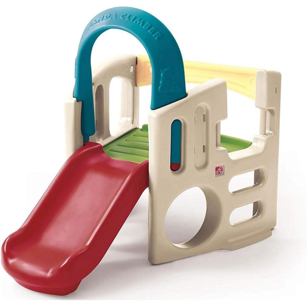 image:imageStep2 Panda Climber Outdoor Toddler Activity Playset TanRedYellowBlue