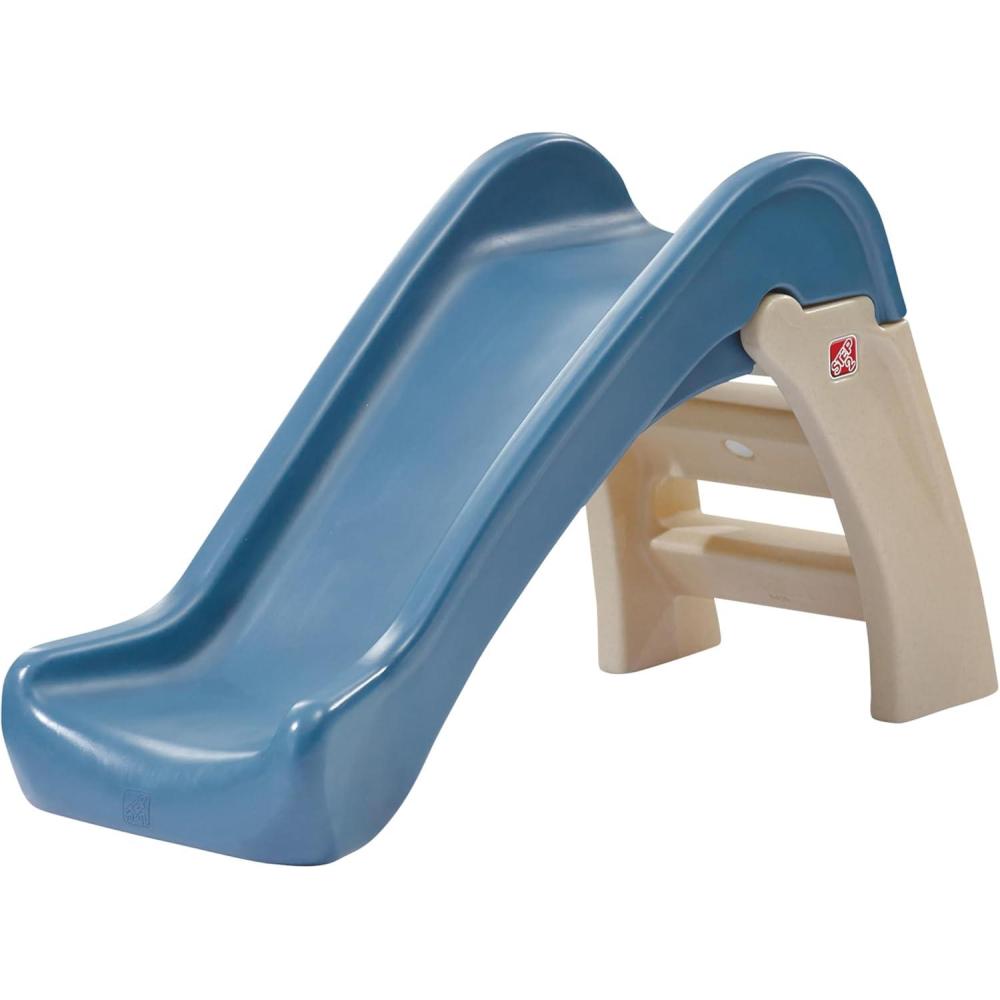 image:imageStep2 Play amp Fold Junior Slide Kids IndoorOutdoor Play Slide Backyard Playground Set Easy Grip Wide Ladder Outside Jungle Gym For Toddlers 154 Years Old